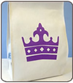 blue celery crown delish lunch bag